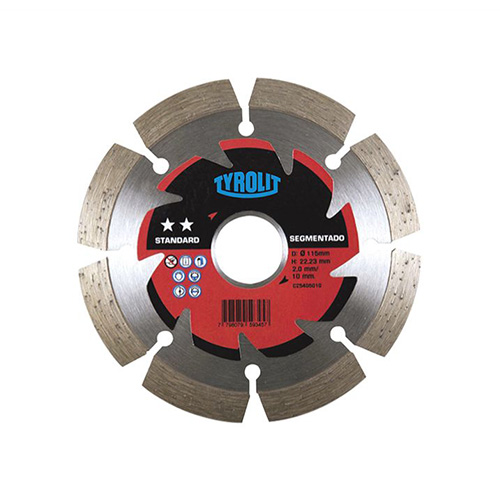 Disco Diamantado Segmentado Standard Tyrolit Amoladora 4½”