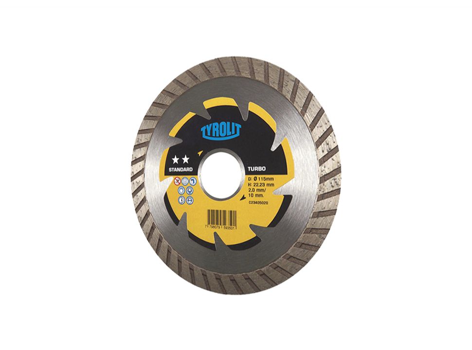 Disco Diamantado Turbo Standard Tyrolit Amoladora 4½”