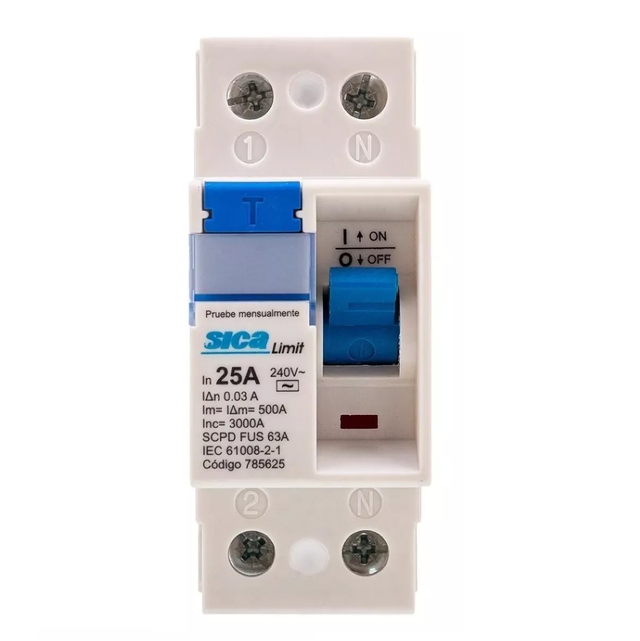 Interruptor Diferencial Bipolar 25A Sica