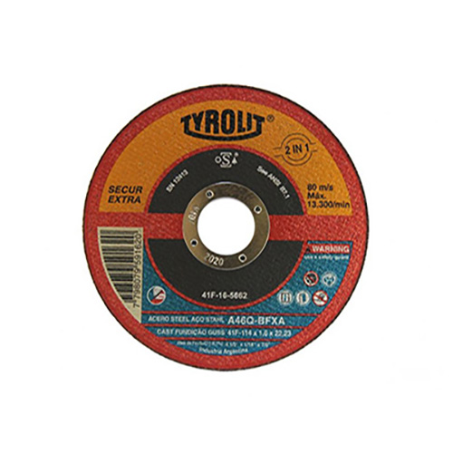 Disco Corte 114x1,6mm Secur Extra Amoladora Tyrolit