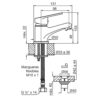 plano_monocomando_fv_0181-m4 Monocomando Lavatorio FV M4 Compacta 0181/M4