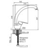 plano_monocomando_fv_0423-m4 Monocomando Mesada Cocina Pico Alto FV M4 Compacta 0423/M4