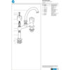 despiece_dob_com_pampa_fv_0413-b6 Grifería Mesada Cocina Doble Comando FV Pampa 0413/B6