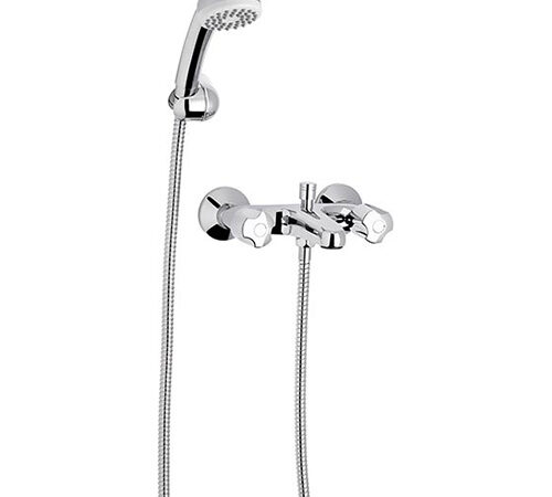 Grifería Bañera y Ducha Doble Comando Exterior FV Pampa 0112/B6
