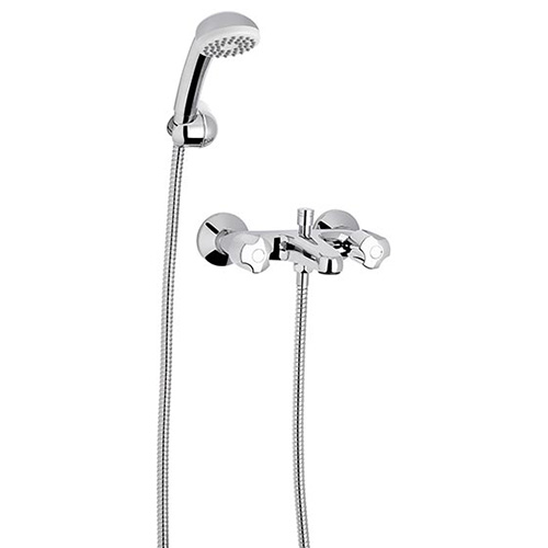 Grifería Bañera y Ducha Doble Comando Exterior FV Pampa 0112/B6