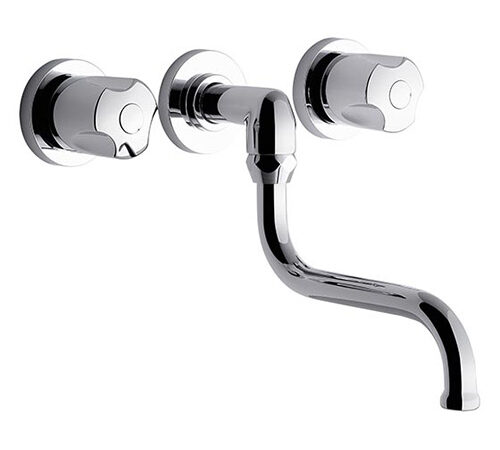 Grifería Cocina / Lavadero Doble Comando Embutir FV Pampa 0403/B6