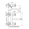 plano_dob_com_pampa_fv_0409-b6 Grifería Cocina / Lavadero Doble Comando Exterior FV Pampa 0409/B6