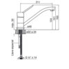 plano_monocomando_fv_0411.01-b2 Monocomando Mesada Cocina FV Newport 0411.01/B2