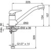 plano_monocomando_fv_0411.04-24 Monocomando Mesada Cocina FV Kansas 0411.04/24