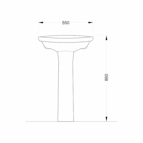 columna_lavatorio_italiana_capea_5 Columna Lavatorio Blanco Roca Capea Italiana