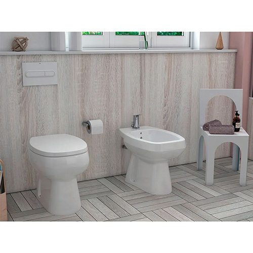 Inodoro Corto Blanco Roca Monaco