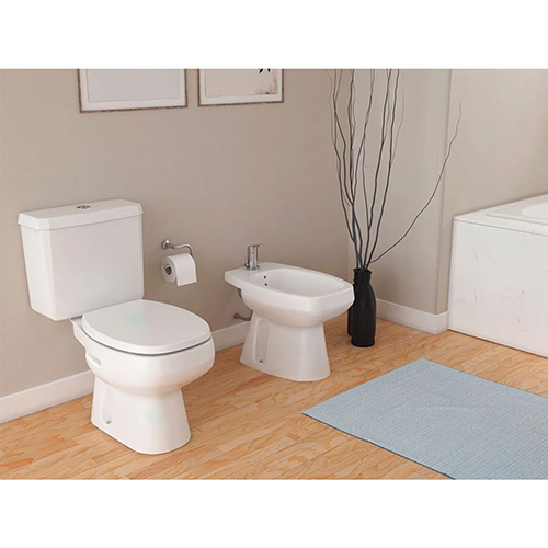 Inodoro Largo Blanco Roca Monaco