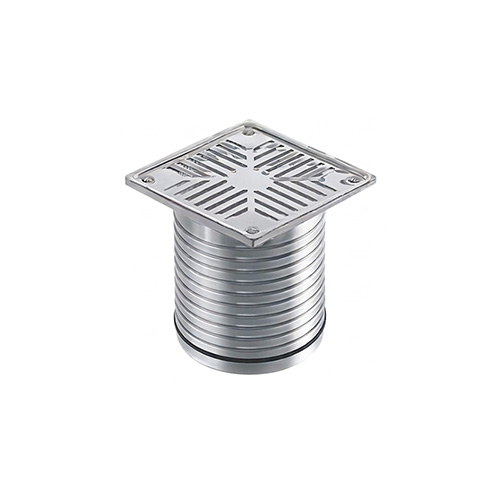 Portarejilla Acero Inoxidable Acanalado 15x15cm 105mm Awaduct